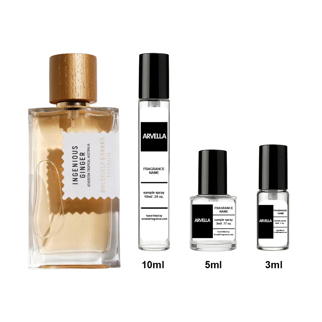 Goldfield & Banks Ingenious Ginger Sample 10ml Spray - Arvella Fragrance